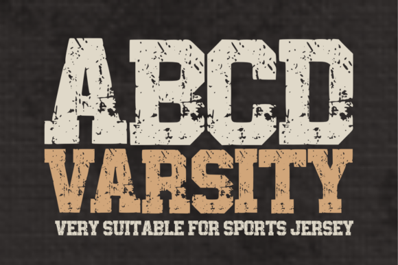 ABCD Varsity: Authentic Distressed Sport Font for Modern Design