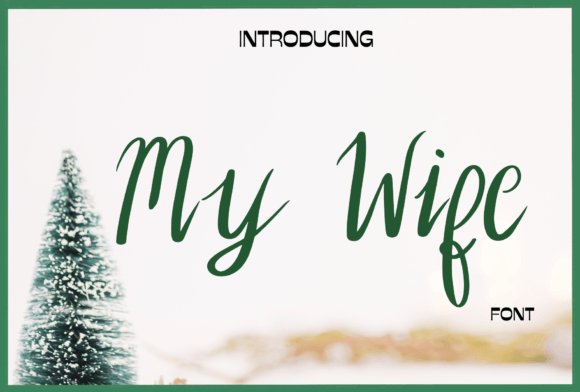 Adding a Personal Touch with the My Wife Font