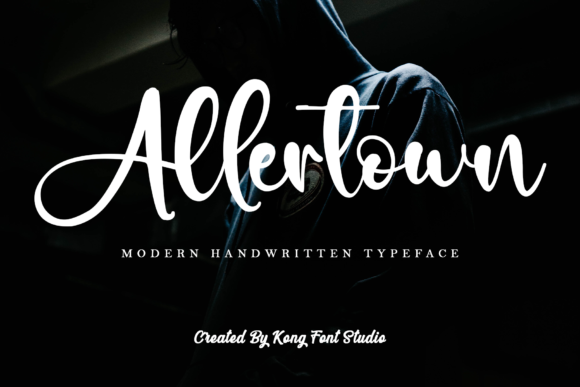 Allertown: A Modern Handwritten Script Font for Creative Projects