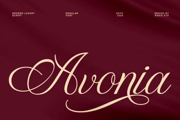 Avonia: The Modern Script Font for Elegant Branding