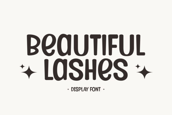 Beautiful Lashes: The Font That Adds Bubbly Charm