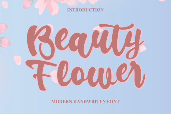 Beauty Flower: A Handwritten Font for Authentic Design