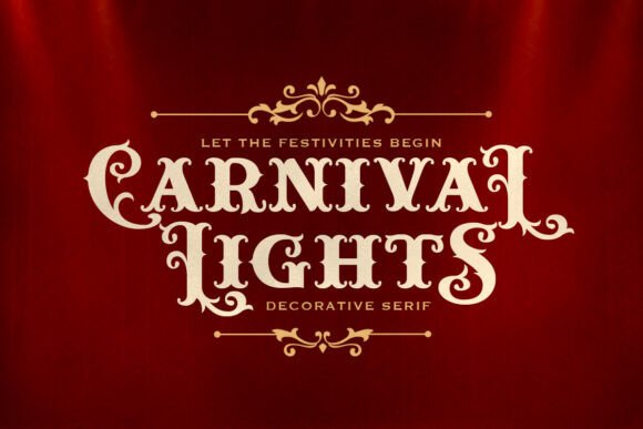 Carnival Lights: A Retro Serif That Brings Joyful Energy to Design