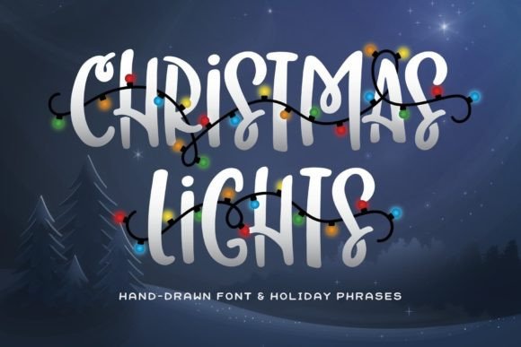 Christmas Lights: A Bold Display Font for Festive Projects
