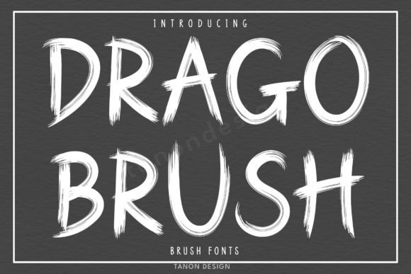 Drago Brush: A Handwritten Font for Authentic Design Projects