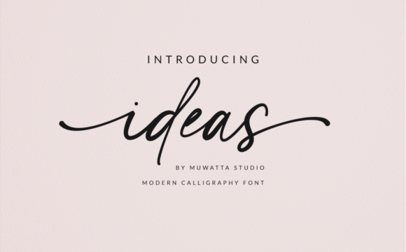 Ideas: The Sophisticated Font for Modern Elegance