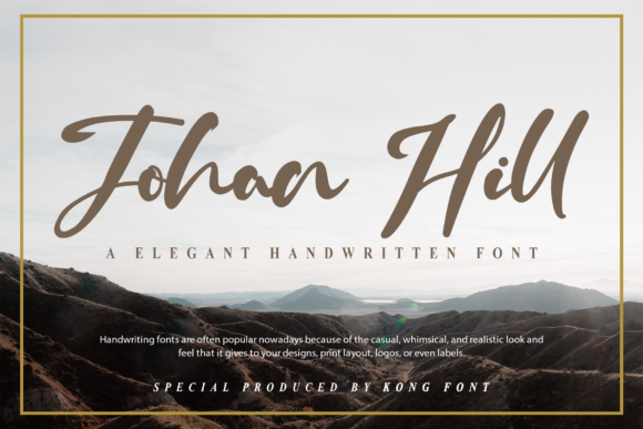Johan Hill: A Handwritten Font with Modern Appeal