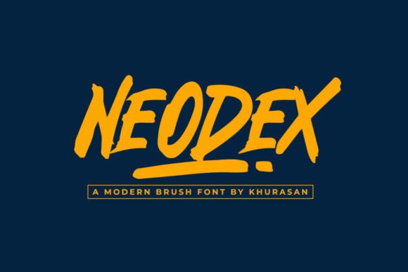 Neodex: The Bold Brush Font for Modern Design Projects