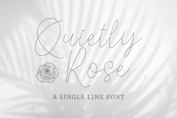 Quietly Rose: A Handwritten Font for Elegant Design