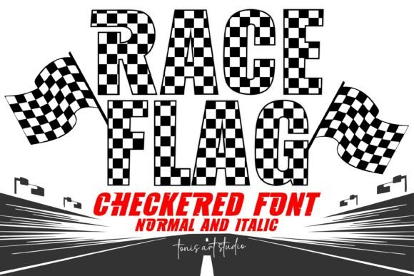 Race Flag Checkered: A Font Built for Speed and Impact