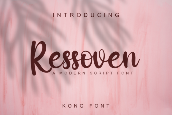 Ressoven: A Modern Script Font for Creative Projects
