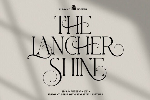 The Lancher Shine: A Serif Font for Modern Elegance