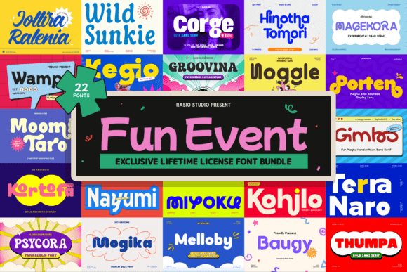 Unleashing Creative Joy with the Fun Event Font Bundle