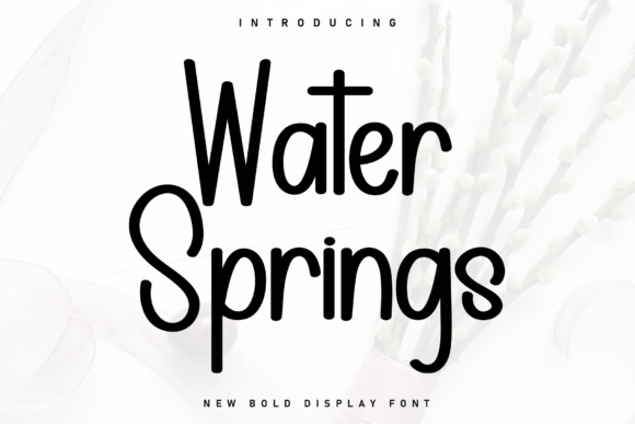 Water Springs: A Handwritten Font for Effortless Style